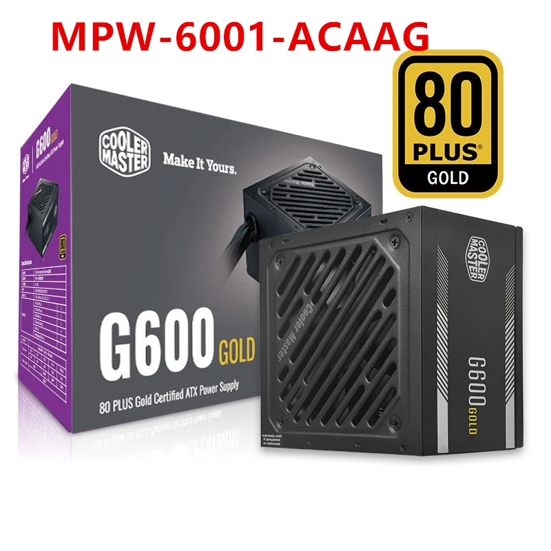 Новый оригинальный блок питания для COOLER MASTER 500 Вт 600 Вт 700 Вт 800 Вт G500 G600 G700 G800, золотой источник питания MPW-6001-ACAAG