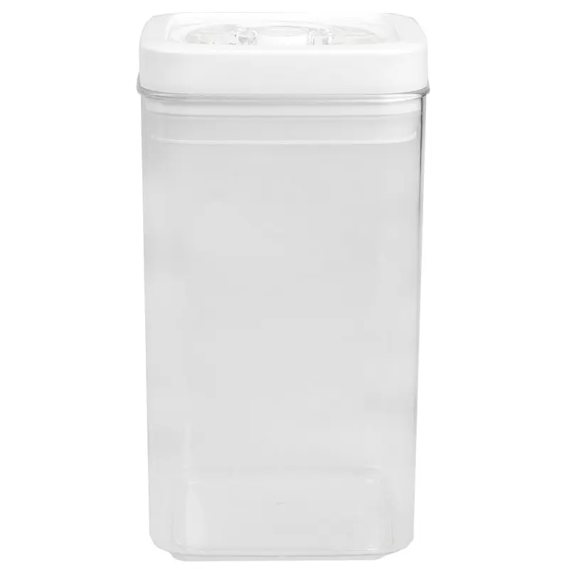 

Роскошный герметичный, белый пластиковый Квадратный Контейнер с поворотным затвором на литр, идеально подходит для дома, кухни или офиса, безопасный контейнер