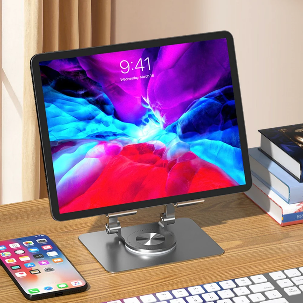 

Подставка для планшета с вырезами на станке с ЧПУ, вращающаяся на 360 градусов подставка для планшета с нескользящей регулировкой по высоте д...