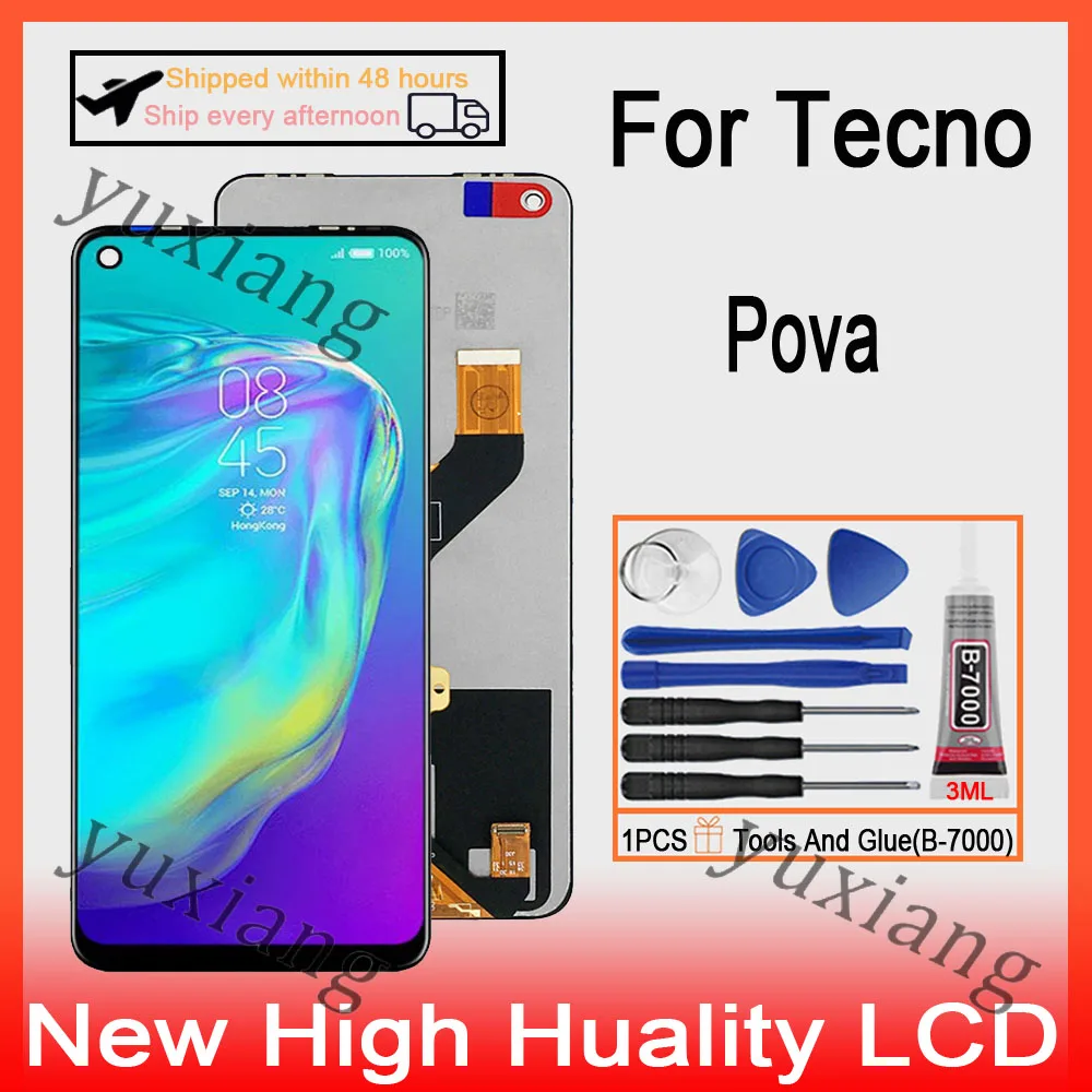 

LCD Original For Tecno Pova LD7 LD7j LCD Display Touch Screen Digitizer Replacement