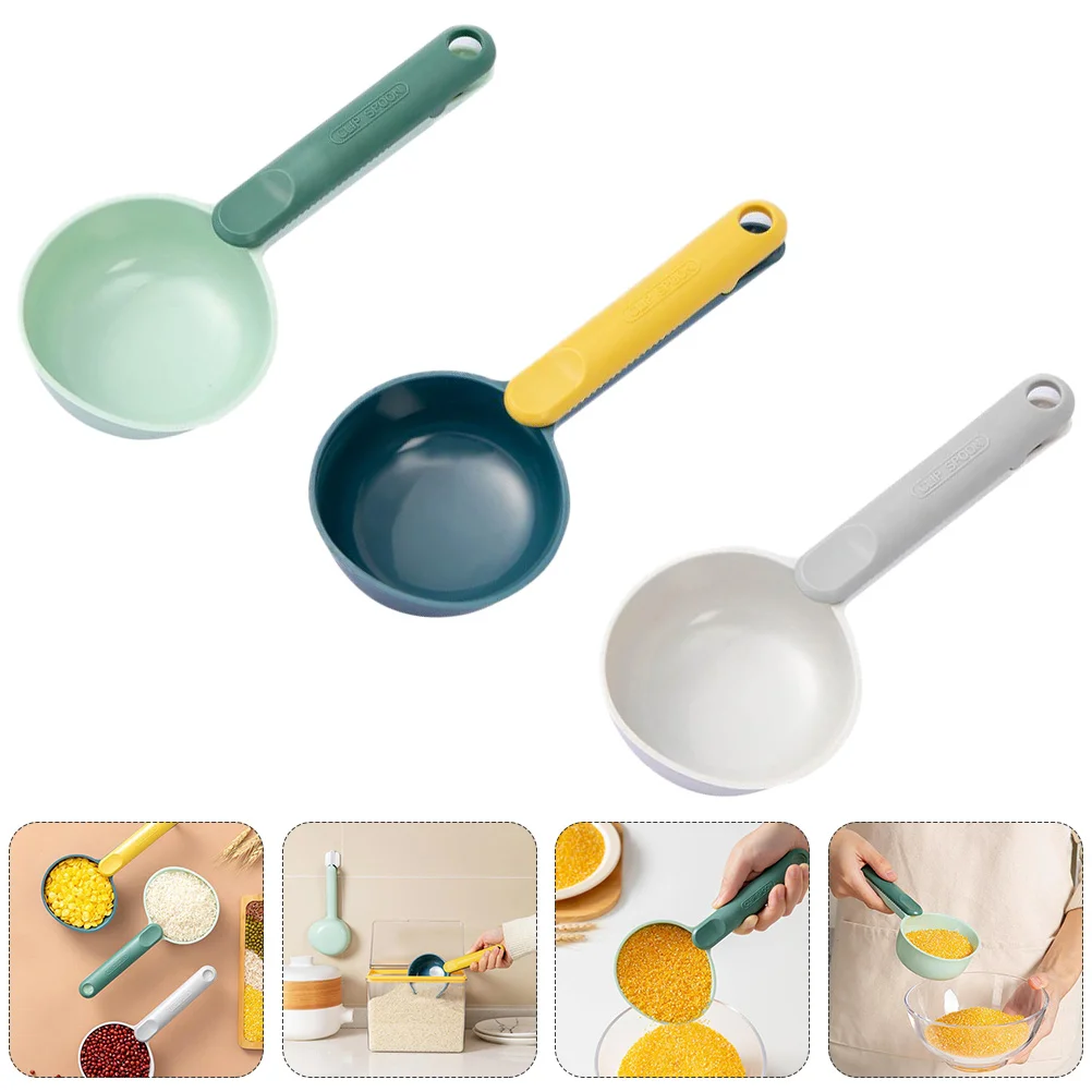 

3 шт. креативные прочные многофункциональные практичные лопаты с зернистой поверхностью кухонные принадлежности для хранения