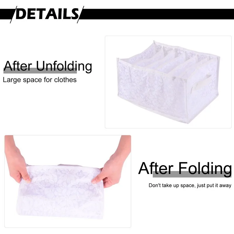 Органайзер для брюк с цветочным рисунком гардероба одежды футболок нижнего