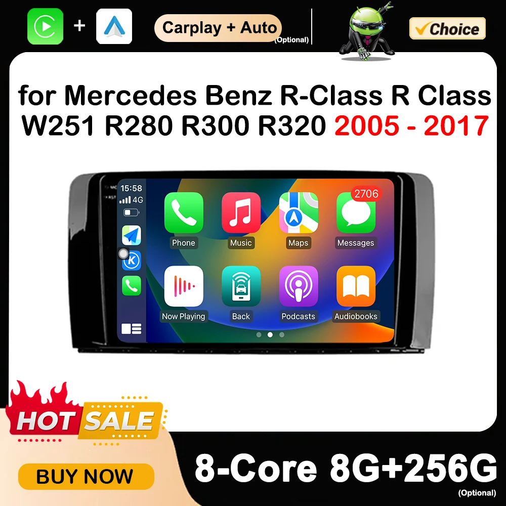 9-дюймовый Автомобильный Мультимедийный Плеер С ОС Android GPS-навигация Для Mercedes Benz