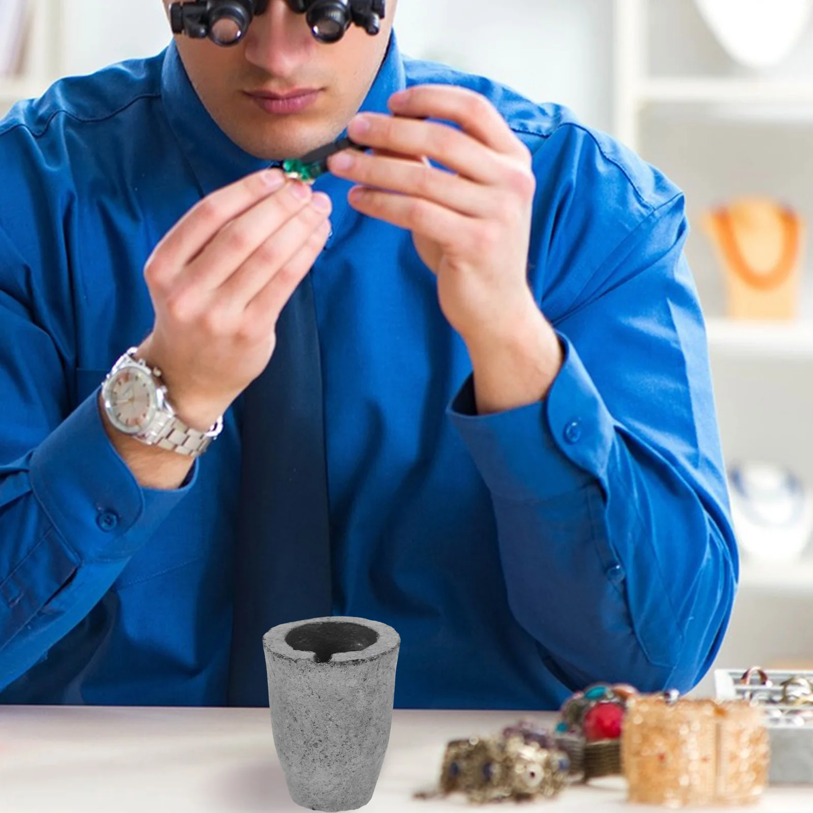 Тигли с графитовым тиглом для плавления металлических слитков набор литья