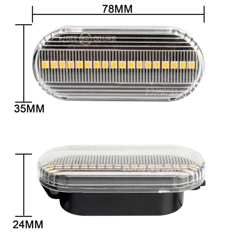 Боковой поворотный сигнал Fender для VW Passat Golf Polo Ford 12V светодиодный потоковая версия