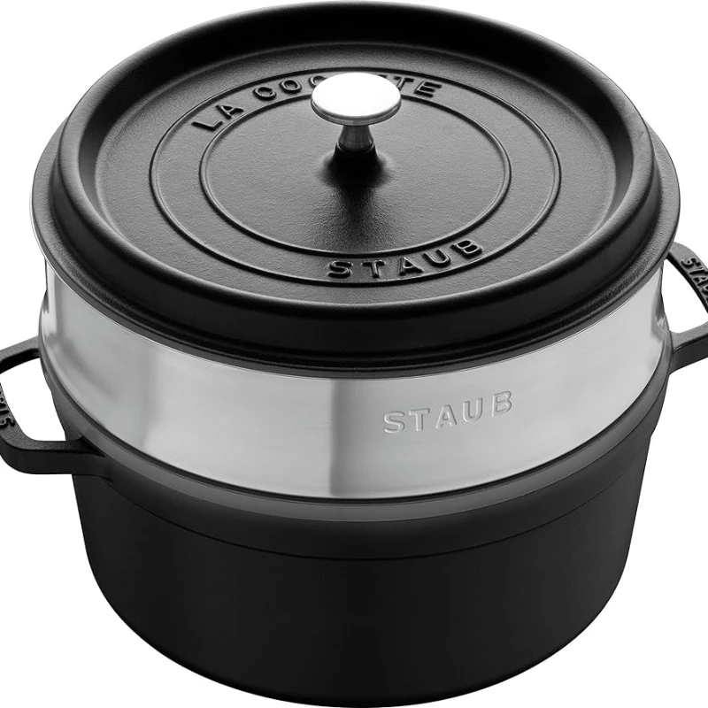 Круглая Пароварка Cocotte 26 см Черная