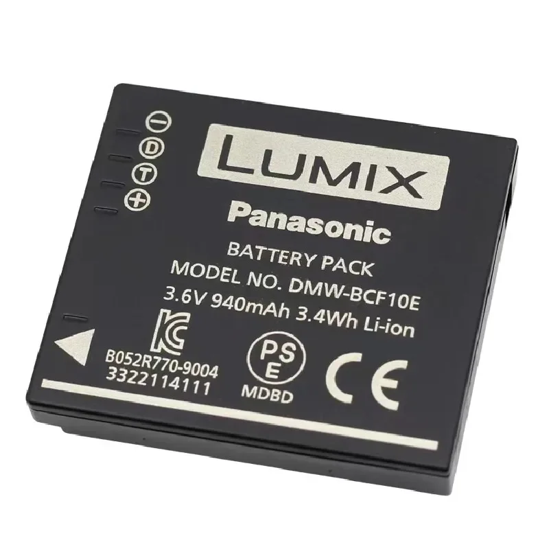 Зарядное устройство 940 мАч для камеры Panasonic DMW-BCF10E FH1 FH22 FX550/580/700 FX40/48/60/65/66/68/75 FT2 F2GK F3GK