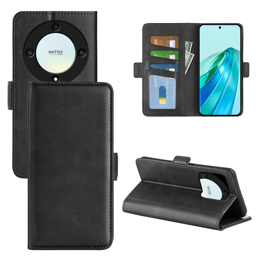 

Case For Huawei Honor X9A Leather Wallet Flip Cover Vintage Magnet Phone Case For Honor Magic 5 lite Coque