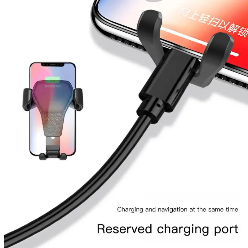 

Металлический гравитационный держатель, портативная совместимость, кожаный держатель, универсальный удобный автомобильный держатель, автомобильные аксессуары