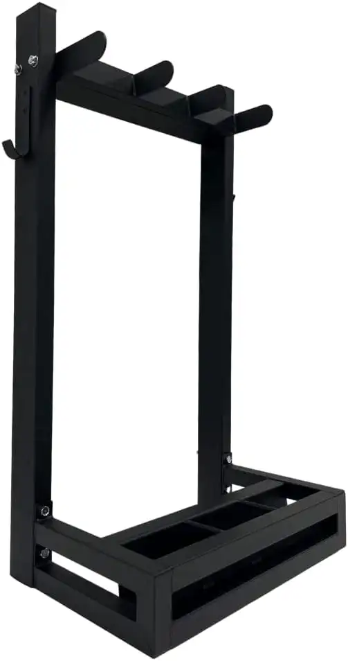 

Multi- Weighted Bar Storage Rack for Workout Equipment Accessories and Attachments