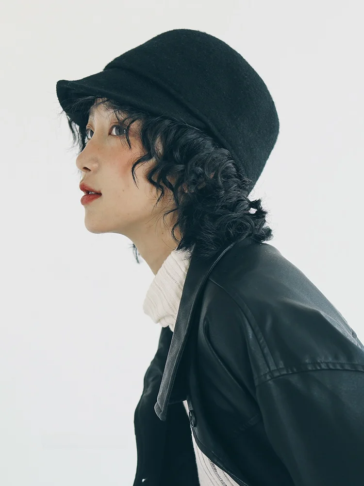 Yinji Guyu осенне-зимняя универсальная японская модная шляпа с полями конная из