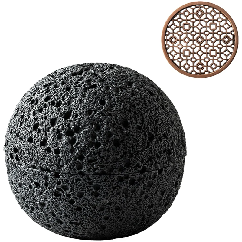 

1 Набор чашек для молекулярной кухни, творчество, имитация круглой дымовой чашки, черная посуда на огне, каменная шариковая тарелка, цемент + медь