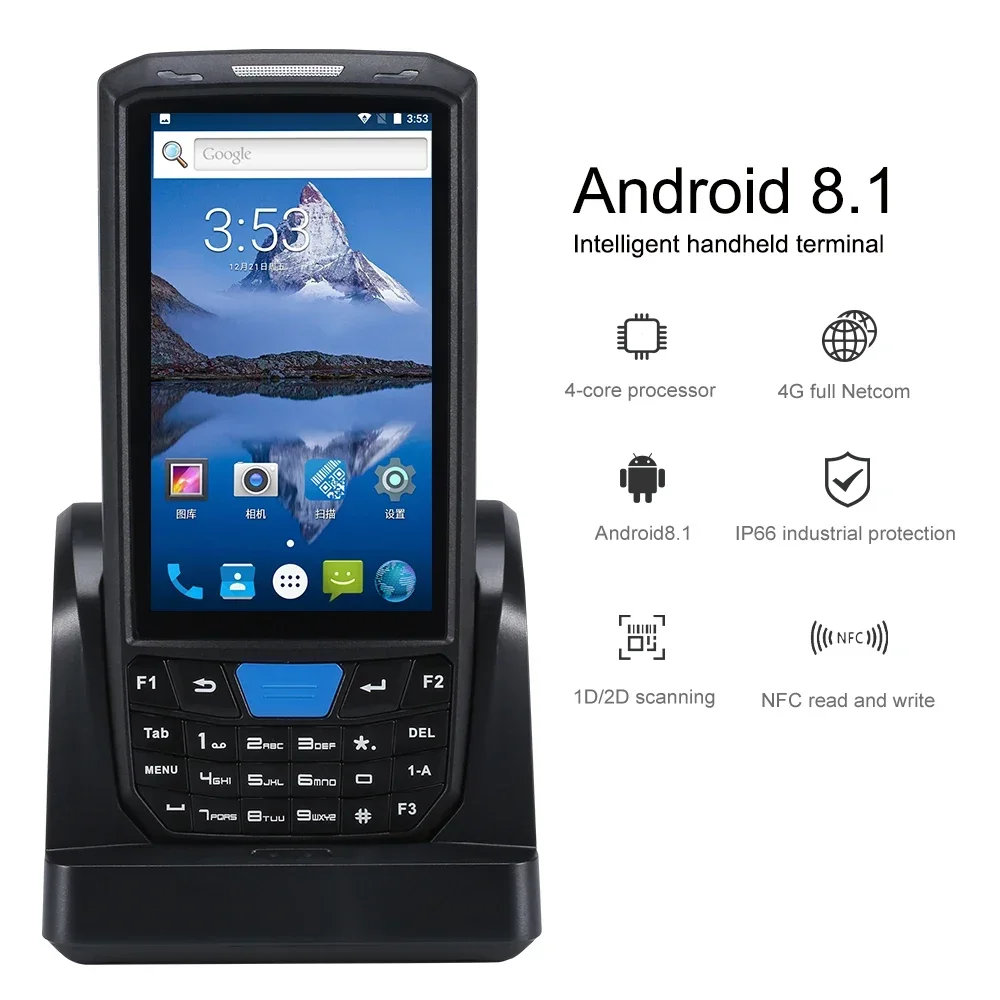 Водонепроницаемый промышленный кпк BloveDream T80s на базе Android Wi-Fi-аппарат ручной