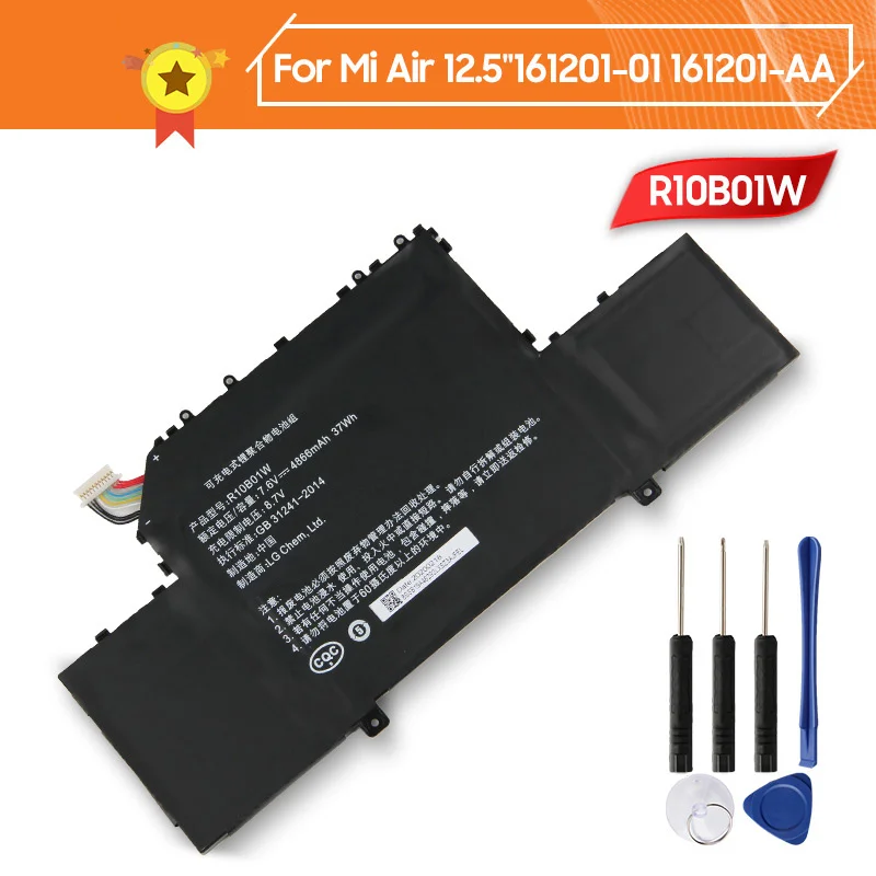 Сменная батарея R10B01W для ноутбука Xiaomi Mi Air 12 5-01 161201-AA R10BO1W 161201 мАч аккумулятор +