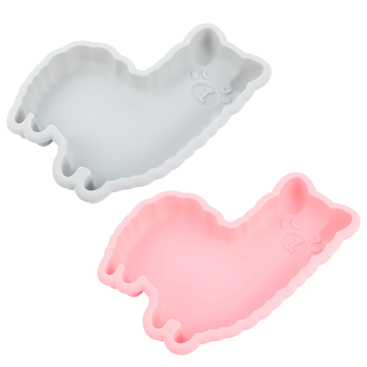 

2pcs Silicone Jelly Molds Kitchen Supplies Silicone Pan Rubber Candy Molds Silicone Bread Pans