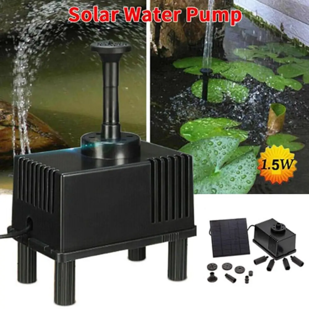 Solar Powered Solar Water Pump Low Efficiency Fountain Filter High Quality Submersible Water Pump for Garden