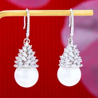 missvikki boho charm ins style summer cute pearl earrings for women bridal wedding party be original lady girl gift jewelry