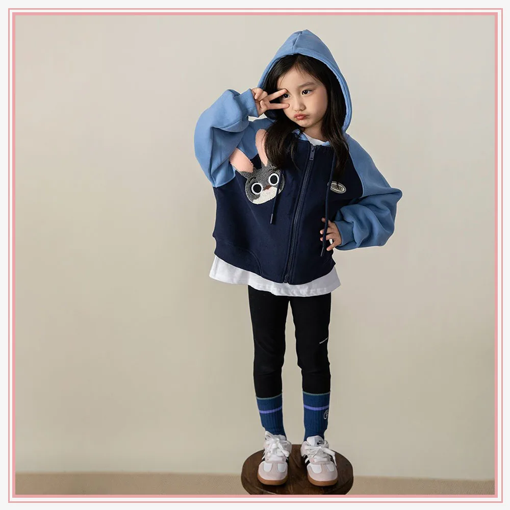 

Disney Judy Hopps Casual Coat Leisure Motion Thin Style Long Sleeved Children Hoodie Nick Wilde Cartoon Autumn Winter Top
