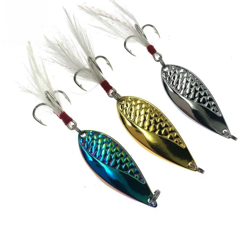 

Luya Bait 2.5g/7g Makou Metal Bass Simulation Sequined Metal Wholesale Fishing Gear Bionic Bait Mamba Viper Feather Three-hook