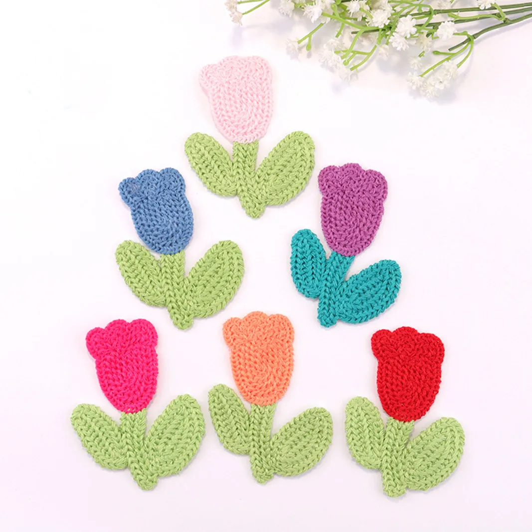 

Патчи с цветком тюльпана, 8 х6 см, 10 шт.