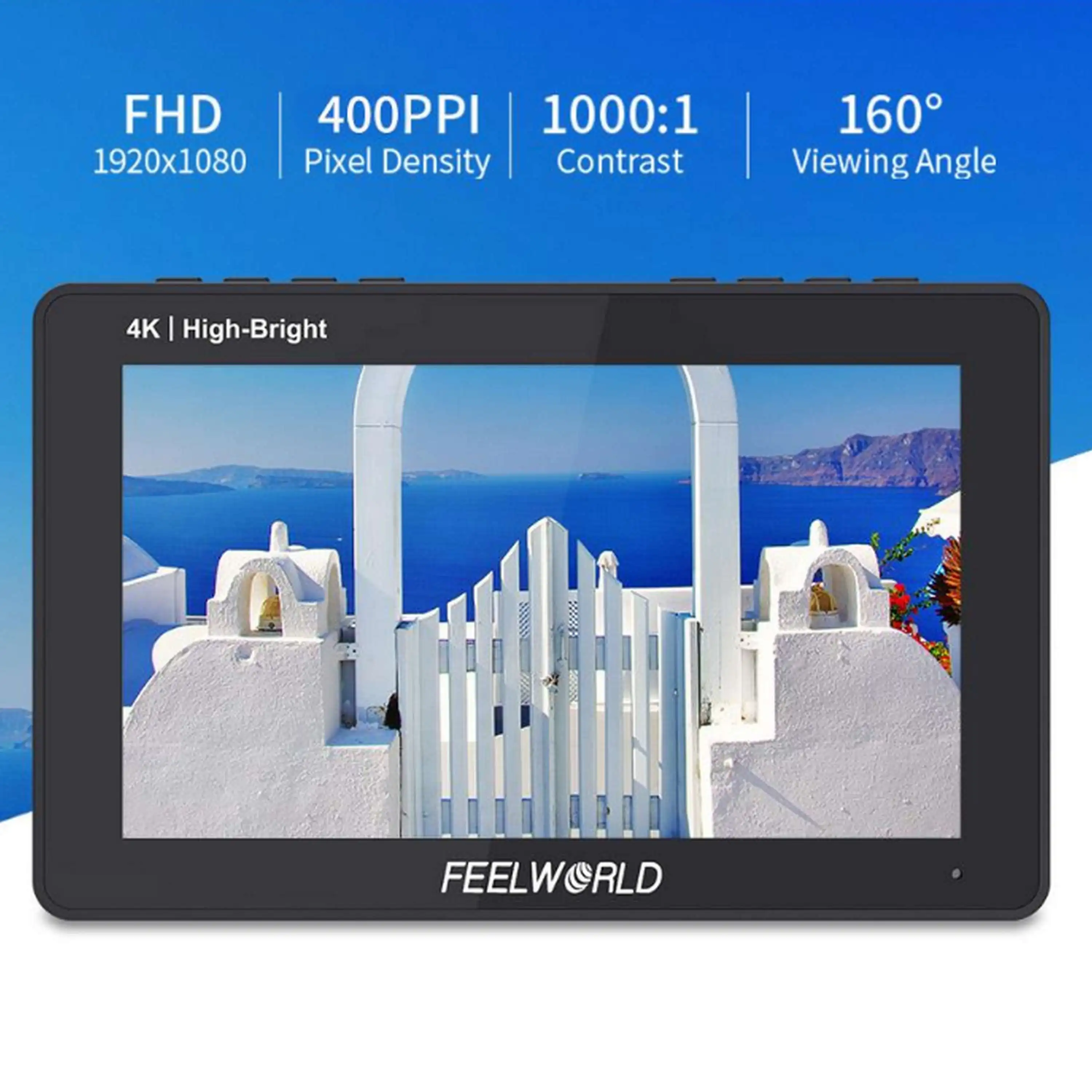 Фото FEELWORLD F5 PROX Dslr Полевой монитор 5,5-дюймовый 1600-nit сенсорный экран DSLR-камера Полевой монитор яркой HD-камеры Монитор №2