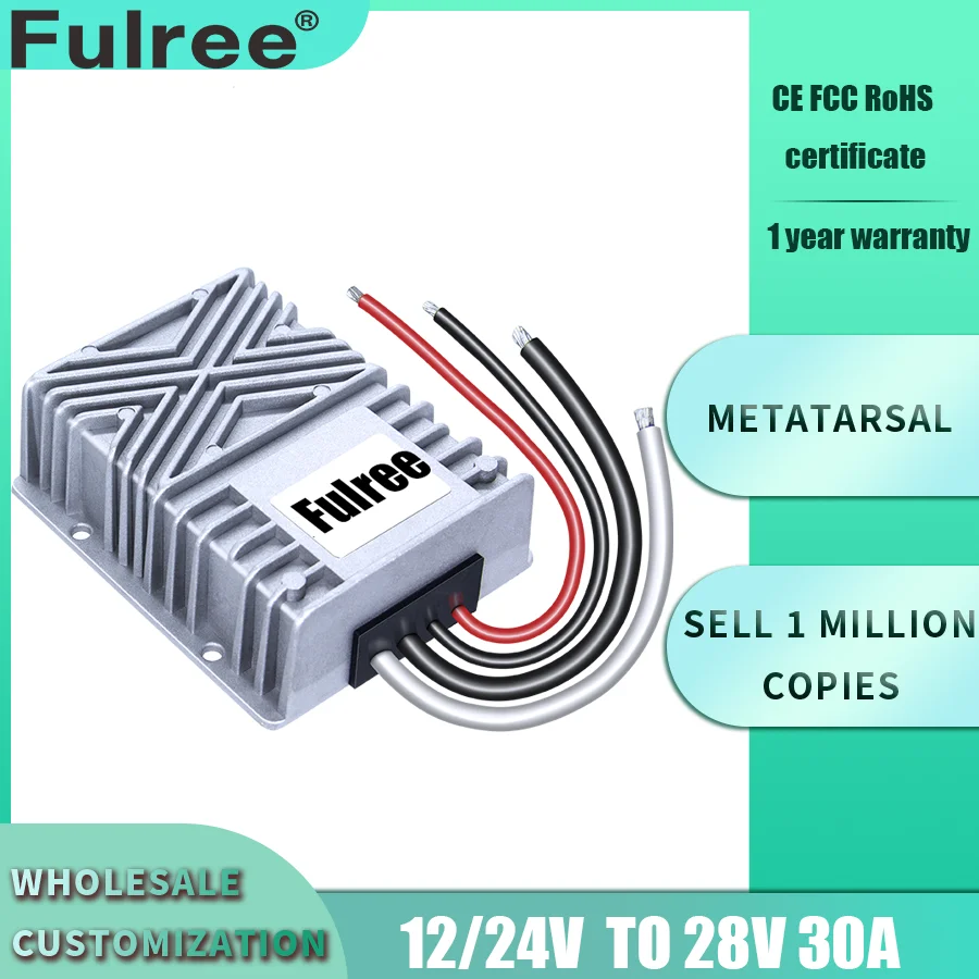 Повышающий преобразователь постоянного тока от 12 В до 28 20 А 25 30 12/24 для