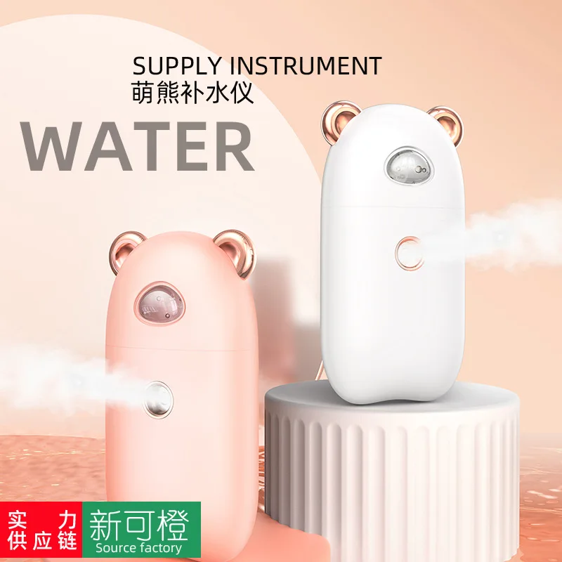 

30ml Nebulizer Cute Mist Facial Sprayer Face Steamer Humidifier Skin Care Tools Handheld Rechargeable Car Diffuser freshener