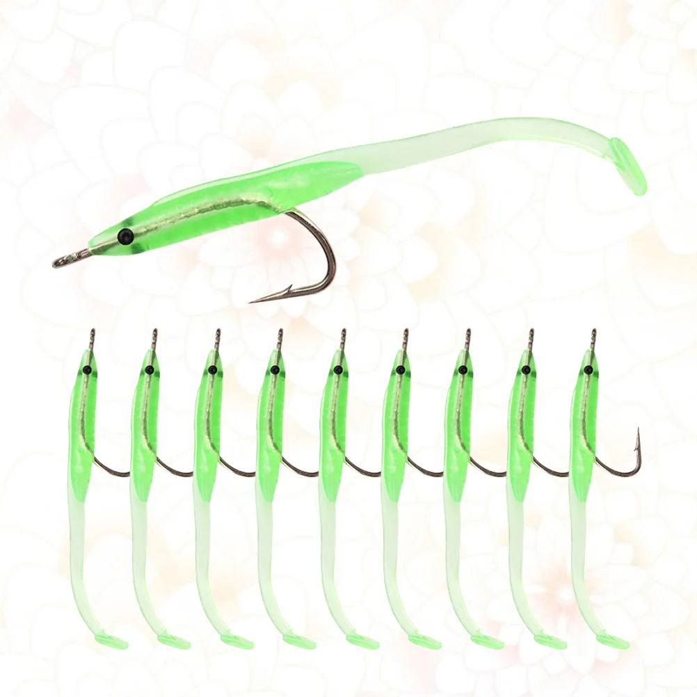

10 PCS Floating Fishing Lures Fishing Lures Bass Silicone Fishing Lures Luminous Squid Lure Bait Tackle Kit