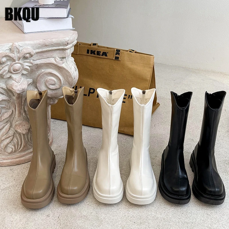 

Женские ботильоны на платформе, повседневные ботинки в стиле панк, Нескользящие, на плоской подошве, для осени и зимы, 2022