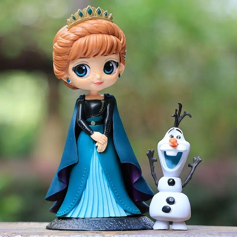 Фото Коллекционная фигурка Qposket Frozen Series 4: Эльза и Анна, принцессы, украшение для торта, модель-игрушка, подарок на день рождения для девочек и фанатов №3