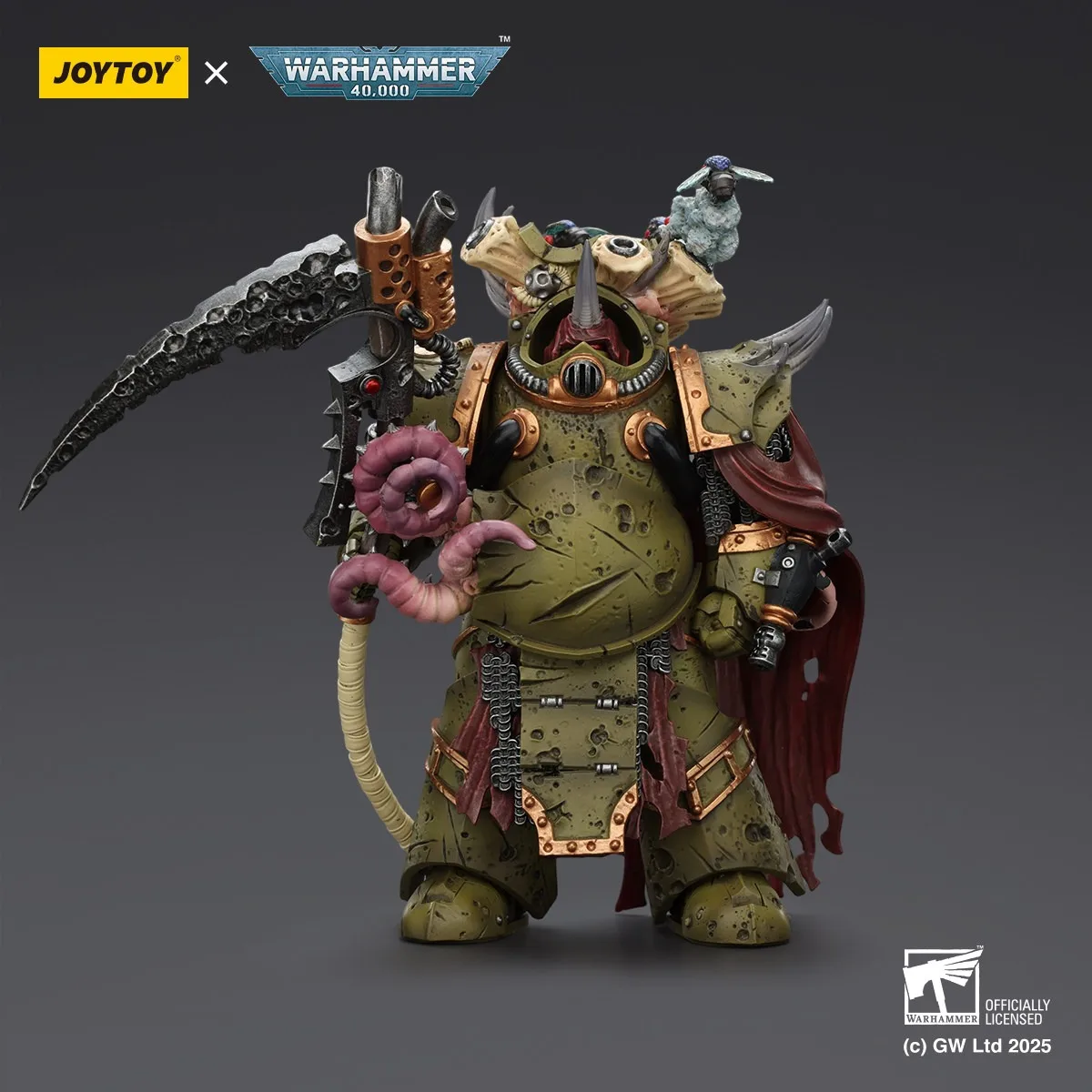 Фото Аксессуары JOYTOY: Фигурки Warhammer 1/18 Death Guard Deathshroud Terminator 2 с перчатками Manreaper и Plaguespurter. №1