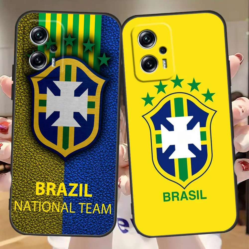 

Funda Coque Case for Redmi Note 10S 9 9S 9T 7 8 8T 11S 11T 11 11E 10 Pro Plus 4G 5G Case Capa Cover Flag Of Brazil Football Team