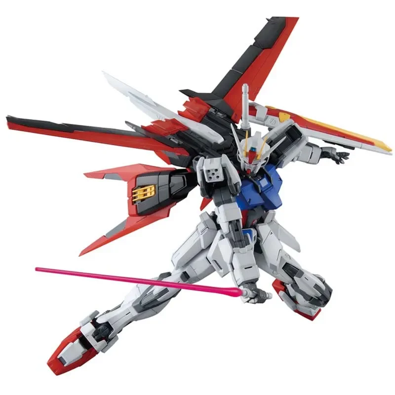 Фото В наличии: Bandai Gundam MG 1/100 Aile Strike Ver.RM, аниме-фигурка, сборная модель, коллекционная игрушка высокого класса, подарок для мальчика. №1