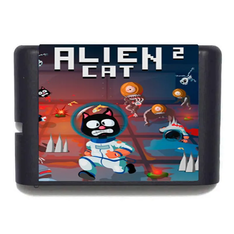 ALIEN CAT 2 - MEGA DRIVE / GENESIS 16BIT GAME Card