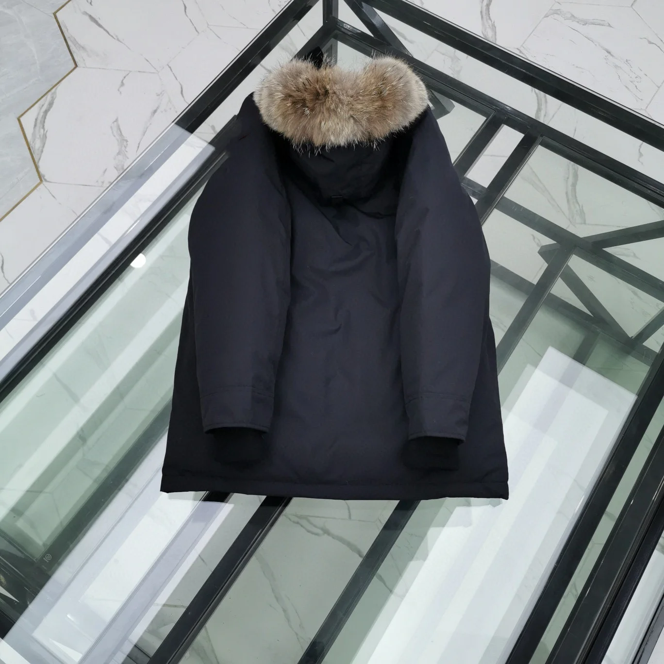 Мужская стильная зимняя теплая куртка Классическая Повседневная пуховая от