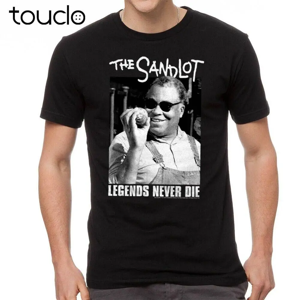 

New The Sandlot Legends Never Die Quote Graphic Men'S Black T-Shirt Unisex S-5Xl Xs-5Xl Custom Gift Creative Funny Tee