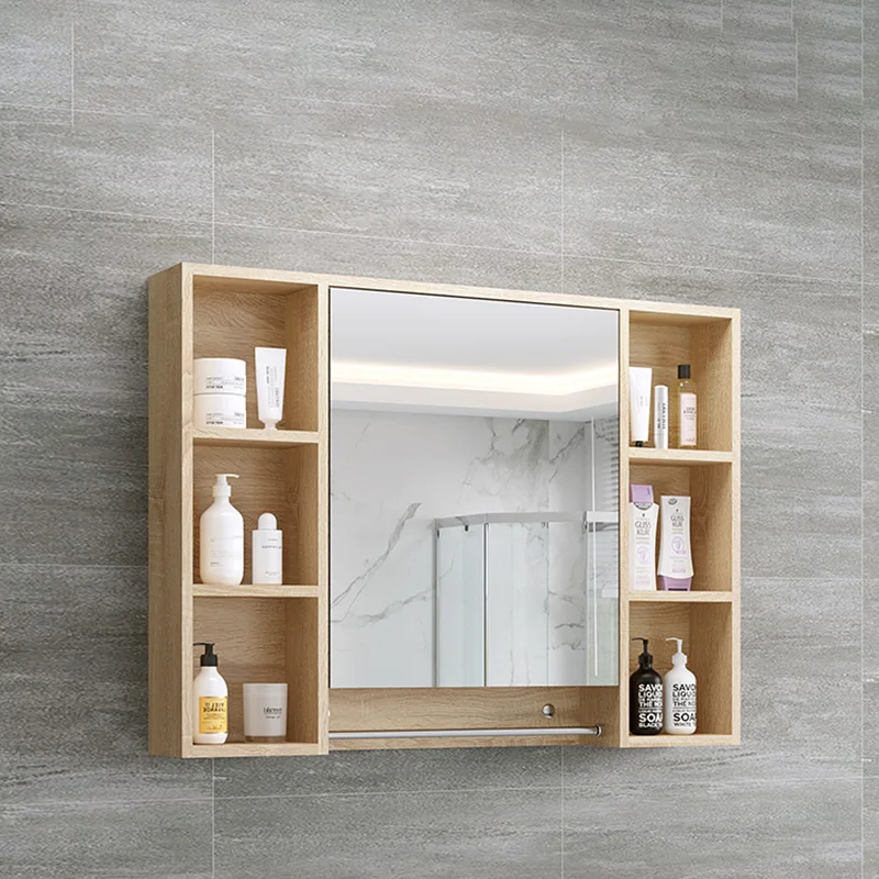 Ящик для инструментов зеркала ванны настенный шкаф туалет умные белые узкие