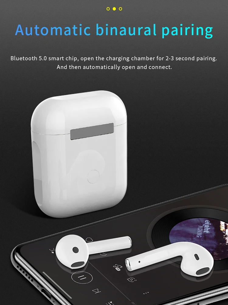 10 шт. i12 TWS наушники-вкладыши беспроводные наушники Bluetooth 5 0 Спортивная