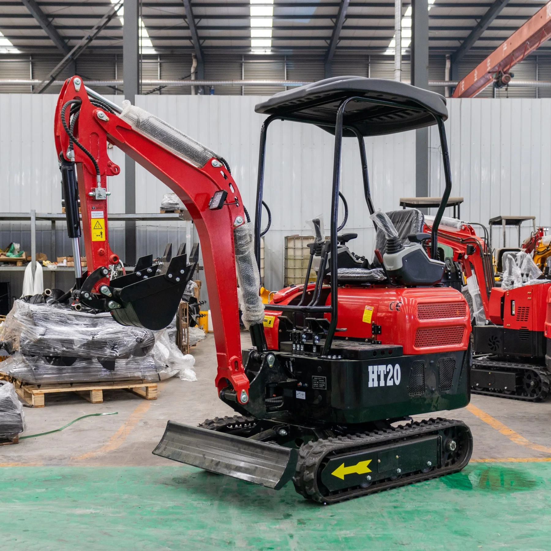 Ht20 мини гидравлический гусеничный садовый экскаватор 2 тонны по