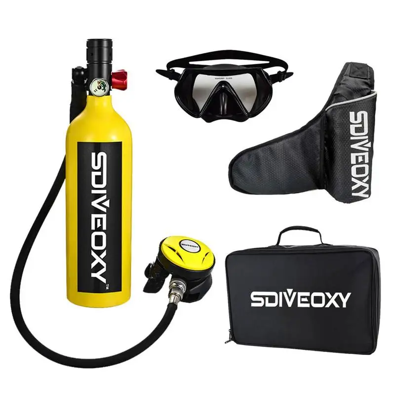

1L Portable Diving Cylinder Kit Scuba Cylinder Set For Divers Diving Equipment Scuba Tank Oxygen Cylinder Underwater Breathing