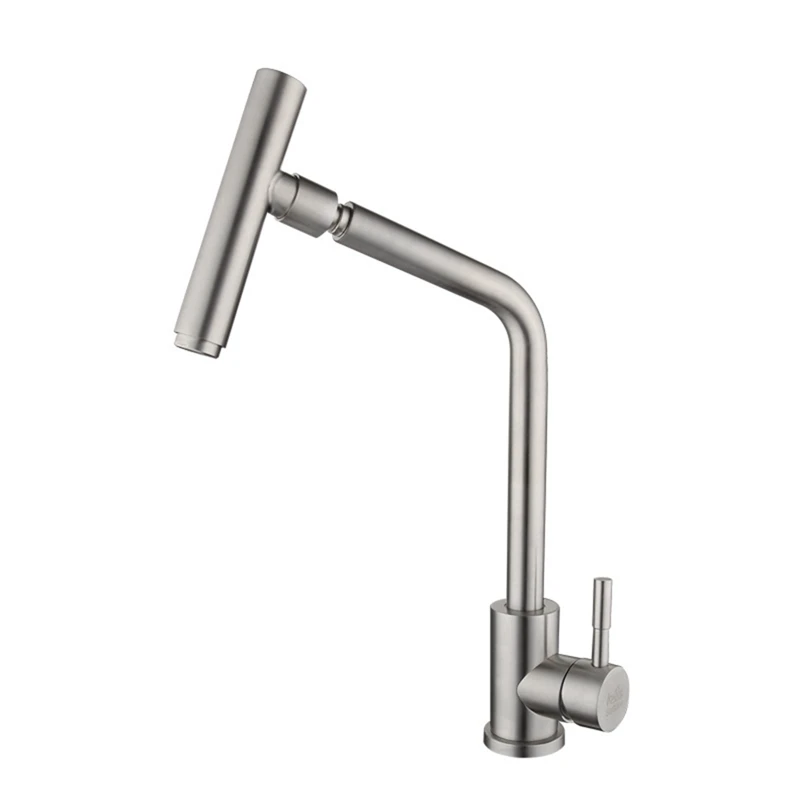 

Kitchen Taps Kitchen Faucet Handle 360degree Rotatable Stainless Steel Faucet Hot and Cold Water Kitchen Mixer Taps