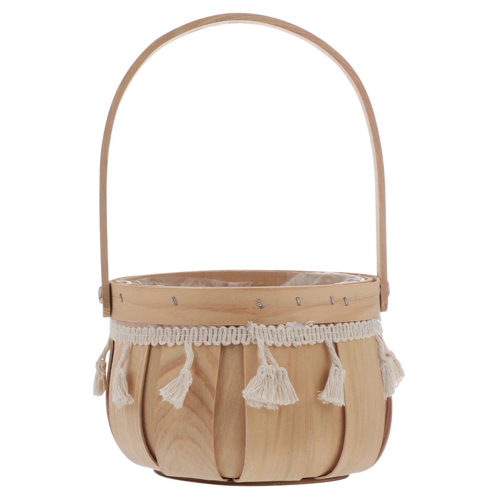 1 шт. плетеная большая корзина ручной работы с ручкой для горшка круглая тыквой