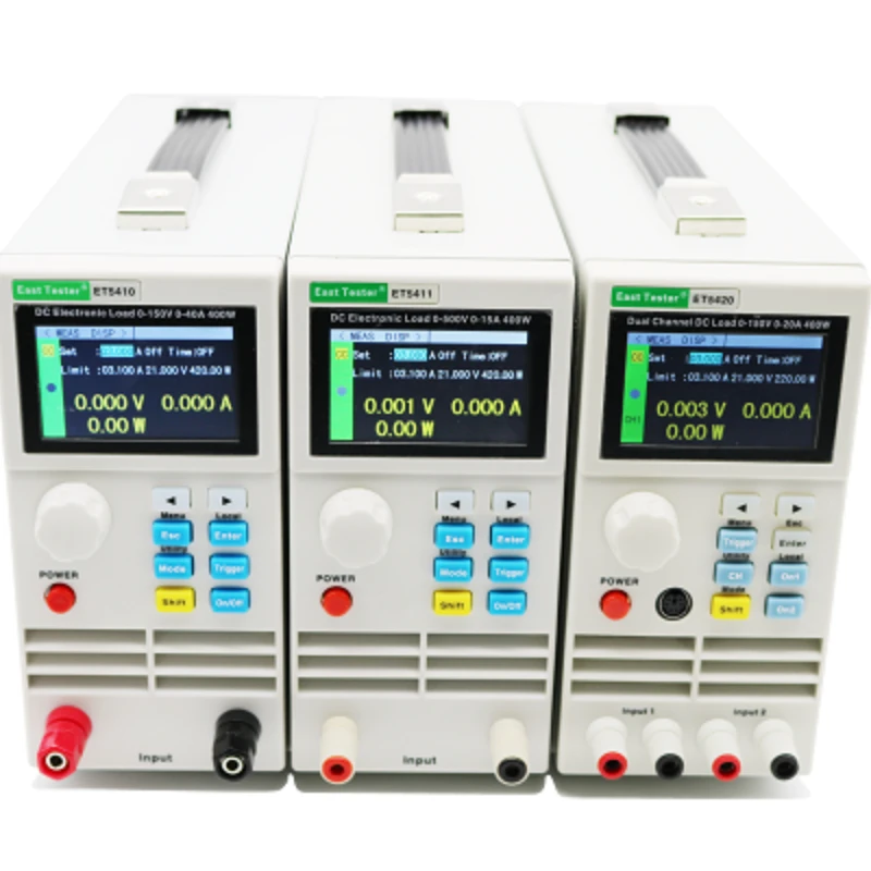 

FOR ET54 Series DC Programmable Electronic Load With 12 Common Modes Test Functions Provides 1mV/10mV high resolution