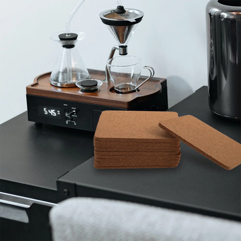 

6Pcs Reusable Cup Cork Coasters Bulk Wood Coaster Cork Coaster Coasters Cork for Home Kitchen Protection Friends