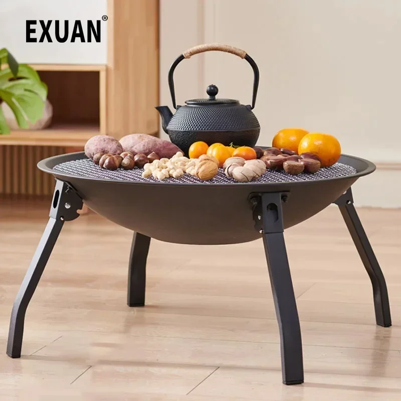 Многофункциональная печь для кемпинга угольная барбекю обогреватель уличная