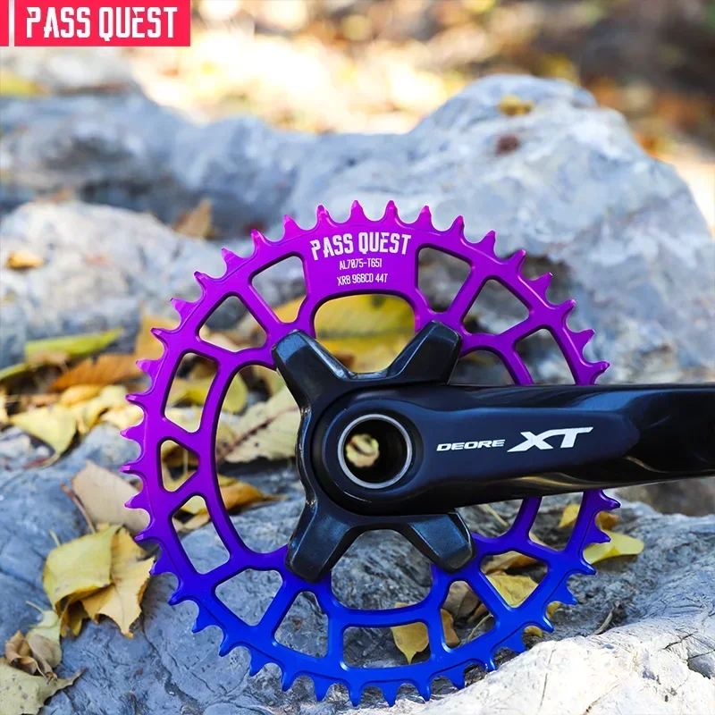 PASS QUEST-Off-Standard 96BCD для MTB велосипеда узкая широкая звездочка круглая двухцветный