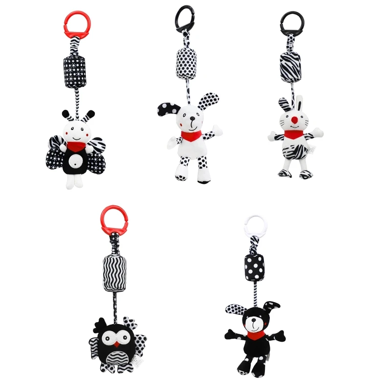 

Детский музыкальный игрушечный Колокольчик для сиденья, мультяшное плюшевое животное, музыкальная игрушка для High Cha