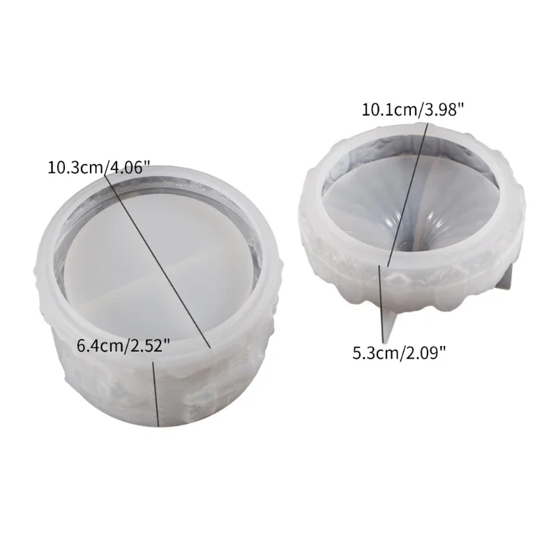 Силиконовая форма коробка для хранения кристальная из эпоксидной смолы