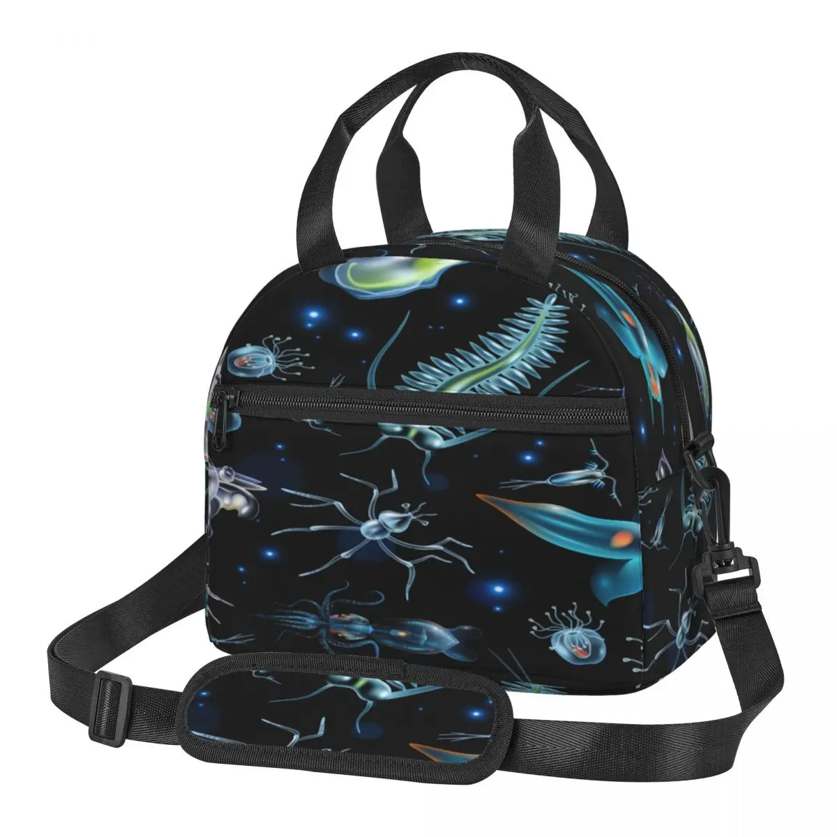 

Термоизолированная сумка, Ланч-бокс, красочная сумка для ланча с абстрактным морским существом, сумка для холодильника, сумка-холодильник, сумка для еды