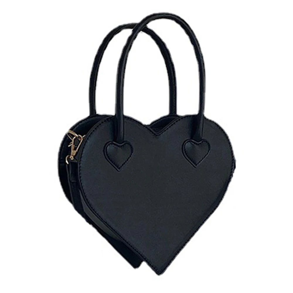 

Heart Handbags For Women Punk Shoulder Bags Female New Novlty Crossbody Purses Ladies High Quality Leather Messenger Flaps